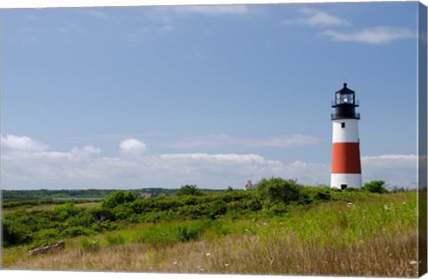 Framed Massachusetts, Nantucket, Sankaty lighthouse Print