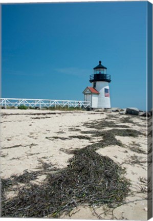 Framed Nantucket Brant Point lighthouse, Massachusetts Print