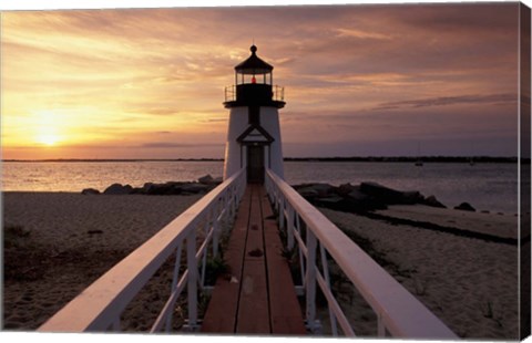 Framed Brant Point Lighthouse, Nantucket, Massachusetts Print