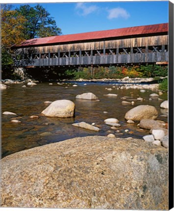 Framed Albany Covered Bridge, Swift River, White Mountain National Forest, New Hampshire Print