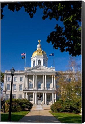 Framed Capitol building, Concord, New Hampshire Print