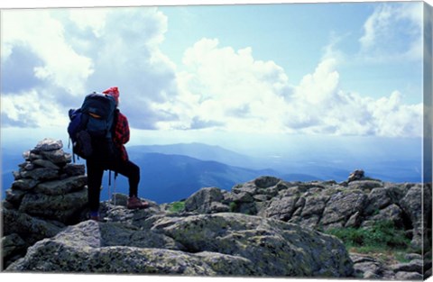 Framed Backpacking, Appalachian Trail, New Hampshire Print