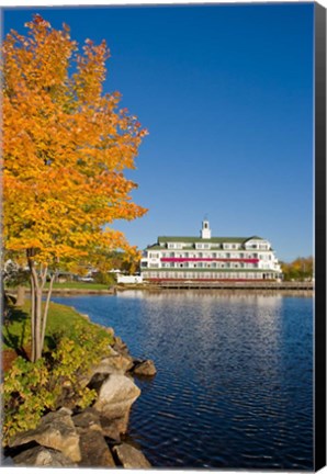 Framed Bay Point, Mill Falls, New Hampshire Print