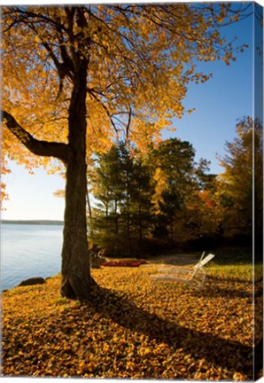 Framed Lodge at Lake Winnipesauke, New Hampshire Print