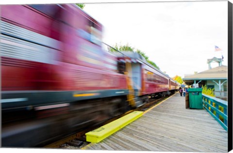 Framed Scenic railroad, Laconia, New Hampshire Print