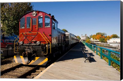 Framed Scenic railroad, Weirs Beach, Laconia, New Hampshire Print