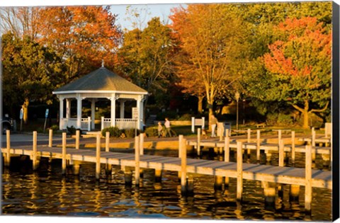 Framed View of Lake Winnipesauke, New Hampshire Print