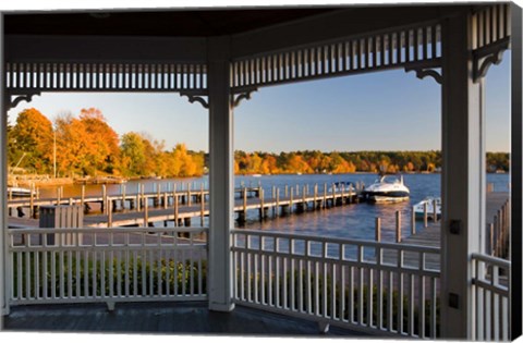 Framed View of Lake Winnipesauke, Wolfeboro, New Hampshire Print