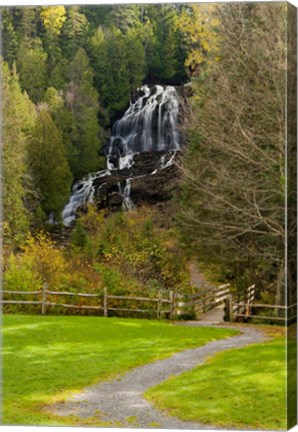 Framed Beaver Brook falls in Colebrook, New Hampshire Print