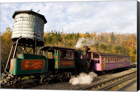 Framed Railroad on Mt Washington in Twin Mountain, New Hampshire Print