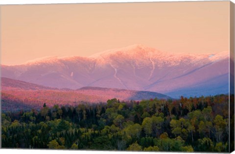 Framed Mt Washington White Mountains New Hampshire Print