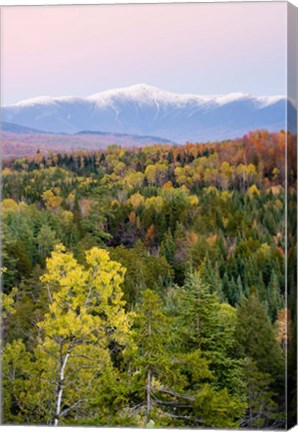 Framed Dusk and Mount Washington, White Mountains, Bethlehem, New Hampshire Print