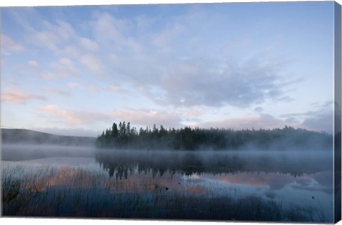 Framed Dawn, East Inlet, Pittsburg, New Hampshire Print