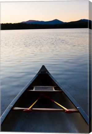 Framed Canoe, White Lake State Park, New Hampshire Print