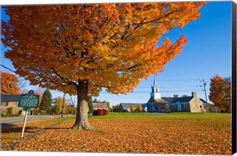Framed Autumn, Chesterfield, New Hampshire Print