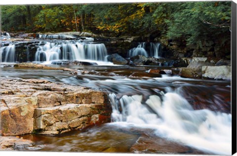 Framed Autumn at Jackson Falls, Jackson, New Hampshire Print