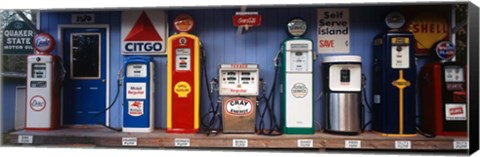 Framed Littleton Historic gas station, New Hampshire Print