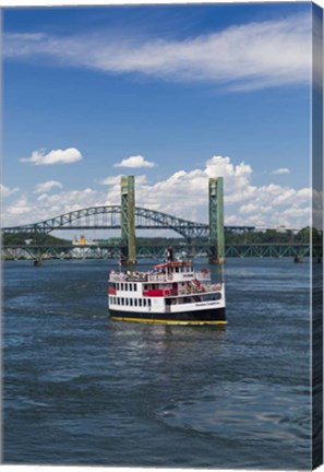 Framed New Hampshire, Portsmouth, harbor ferry, Portsmouth Harbor Print