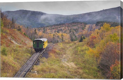 Framed New Hampshire, White Mountains, Mount Washington Cog Railway Print