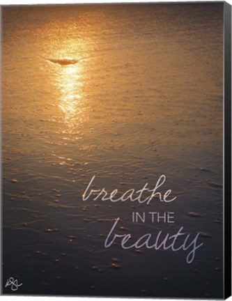 Framed Breathe Print