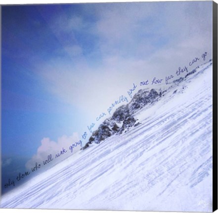 Framed How Far Can You Go Print