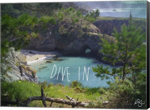 Framed Dive In Print