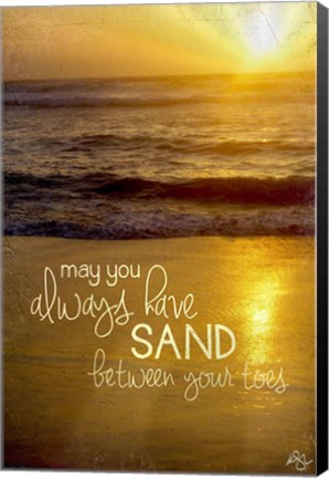 Framed Sand Between Your Toes 2 Print