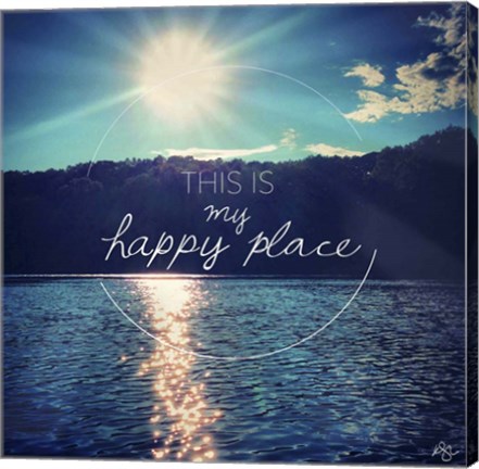 Framed This Is My Happy Place 3 Print