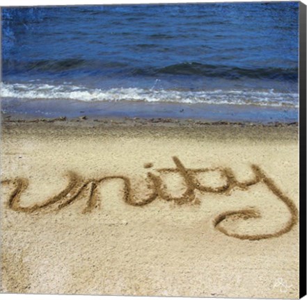 Framed Unity In The Sand Print