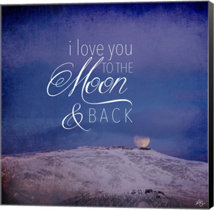Framed I Love you to the Moon Print
