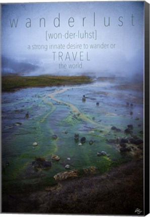 Framed Wanderlust Definition Print