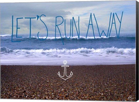 Framed Let&#39;s Run Away 2 Print