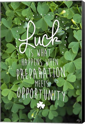 Framed Luck is Print