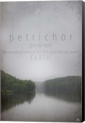 Framed Petrichor Definition Print