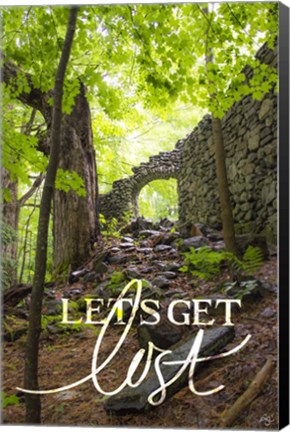 Framed Let&#39;s Get Lost Print