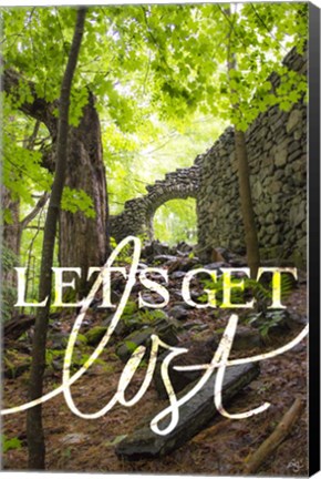 Framed Lets Get Lost Print