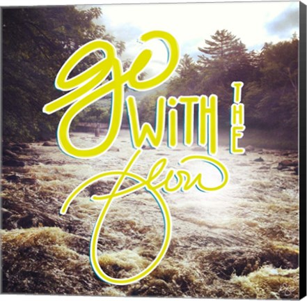 Framed Go with the Flow Print