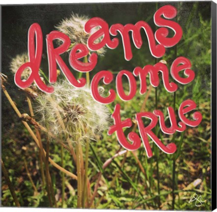 Framed Dreams Come True Print