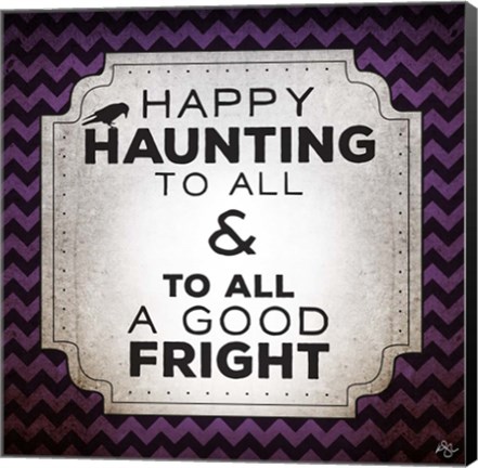 Framed Happy Haunting Print