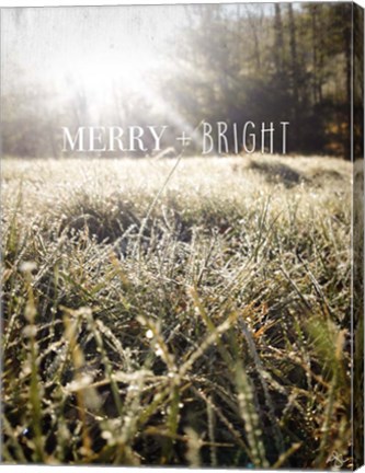 Framed Merry and Bright Print
