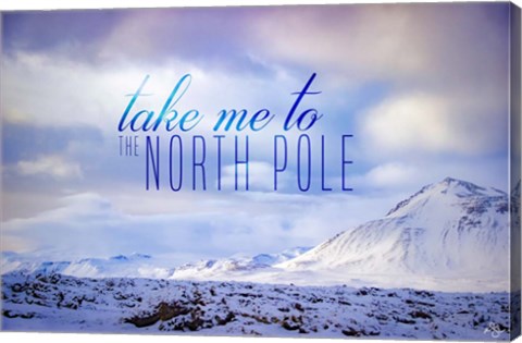 Framed North Pole Print