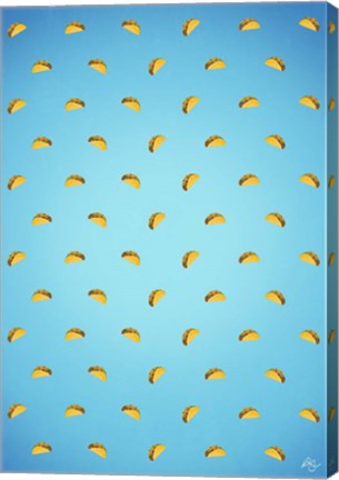 Framed Taco Pattern Print