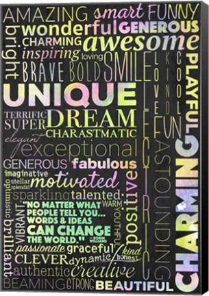 Framed Positivity Can Change The World Print