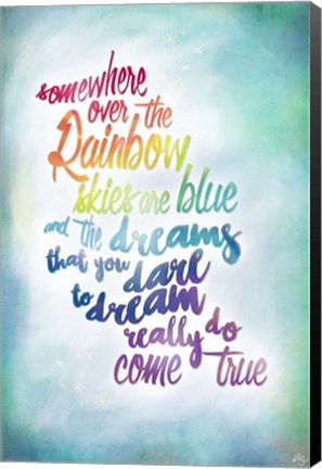 Framed Over The Rainbow Print