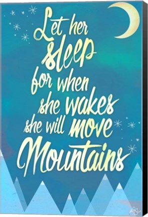 Framed She Will Move Mountains 2 Print