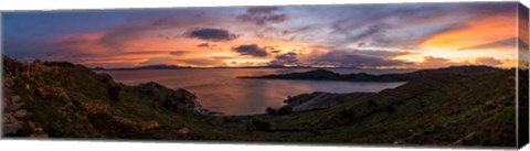 Framed Isla Del Sol, Lake Titicaca, Bolivia Print