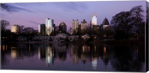 Framed Atlanta at Dusk Print