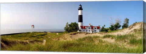 Framed Big Sable Point Lighthouse, Lake Michigan Print