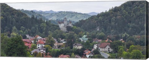 Framed Bran Castle, Bran, Brasov County, Transylvania, Romania Print