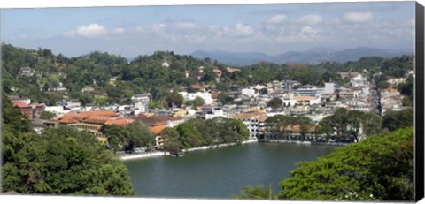 Framed Downtown Kandy, Sri Lanka Print